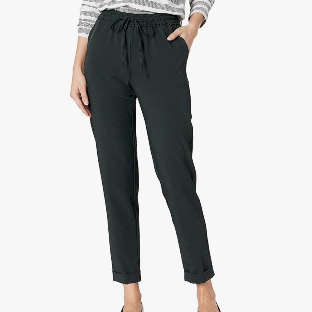 Daily Ritual woven twill cuff pant - Picture 5 of 6